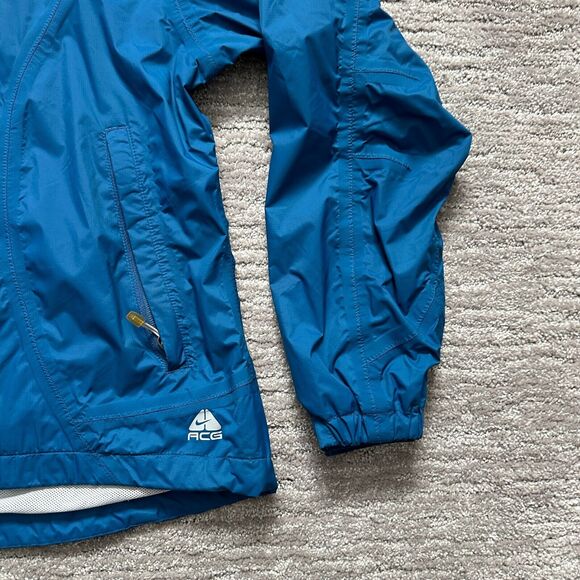 Nike Jacket Womens Medium Blue ACG 3 Outer Layer Fir Storm Full Zip Windbreaker - Picture 4 of 13